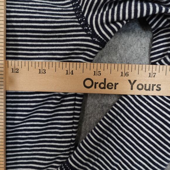 Ralph Lauren Top Womens Small Long Sleeve Boat Neck Striped Navy Blue Nautical - Picture 8 of 10